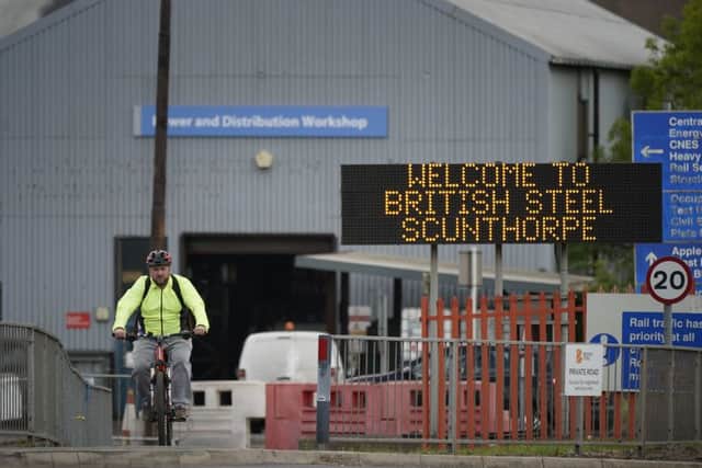 A steel worker leaves British Steel's Scunthorpe works, at the end of his shift, which was forced into liquidationon May 22, 2019 in Scunthorpe.
(Photo by Christopher Furlong/Getty Images) EMN-190523-104455001
