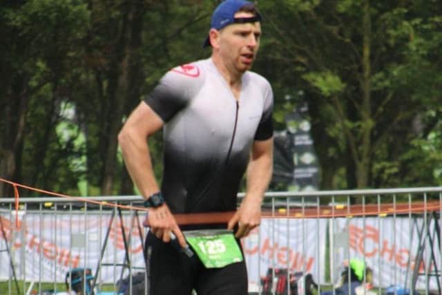 Mark Atkinson took eight minutes off his PB for bike and run at Grafham Water EMN-190524-110439002