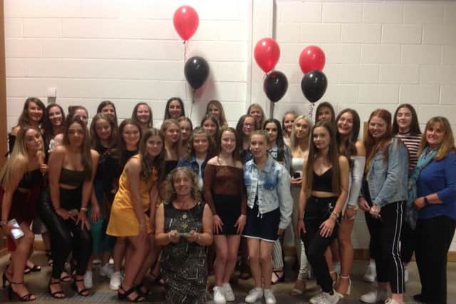 Louth Netball Club contingent at the Lincolnshire County League awards evening EMN-190527-123910002