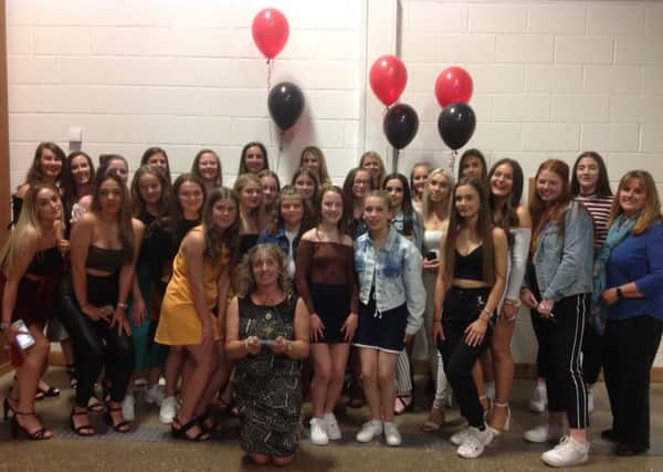 Louth Netball Club contingent at the Lincolnshire County League awards evening EMN-190527-123910002