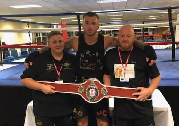 Pogson with coaches Colan Forman and Steve Davison. IrY4ygmoWfivINJzCZUd