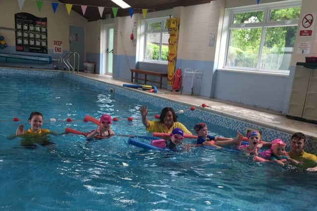 Youngsters enjoy a lesson at Wragby Swimming Pool EMN-190306-111629001