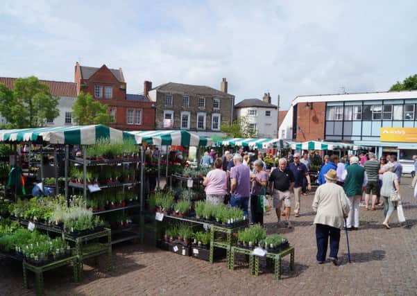 Event in Market Rasen's market place