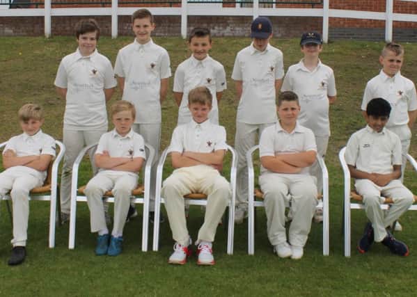 Pictured are the Caistor under 13s side who claimed victory over their rivals from Cleethorpes at the weekend.