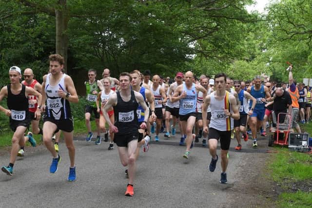 The start of the 10k race.