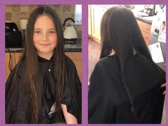 Eight-year-old Erin of the Richmond School raised £915 on her JustGiving page for the Little Princess Trust after having her hair cut. ANL-190406-171501001