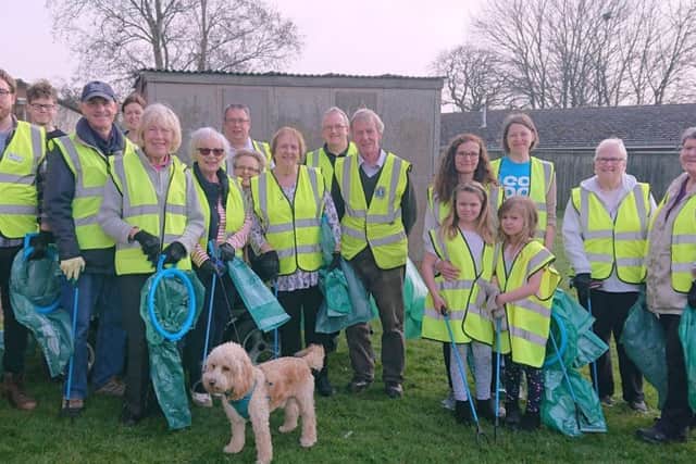 Volunteers at a previous community clear up day in Horncastle.