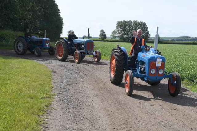 Wolds Tractor Run for Marie Curie.