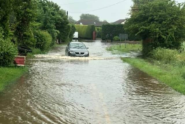 The scene at Great Steeping as captured by Dunk Lill.