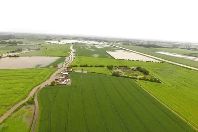 The Matt Pitts Lane/Brewster Lane areas as shot from 400ft.