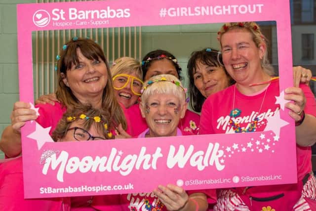Nine members of staff from Tanglewood Care Homes took part in Lincoln's St Barnabas Moonlight Walk Photo credit: Lincoln Camera Club and Sian Hutchinson. EMN-190617-153624001
