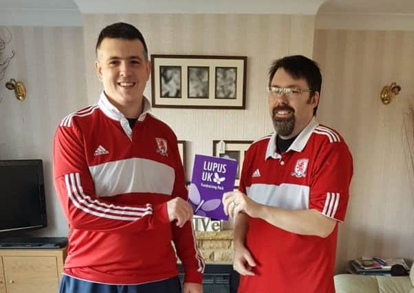 Dave Capes (right) with his friend Stuart Maddock