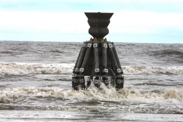 The new Time and Tide Bell at Mablethorpe.