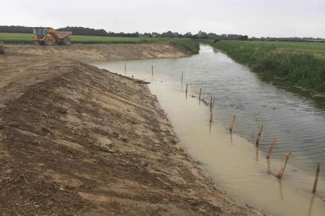The area has been widened with a 'winding hole' so boats can turn around.