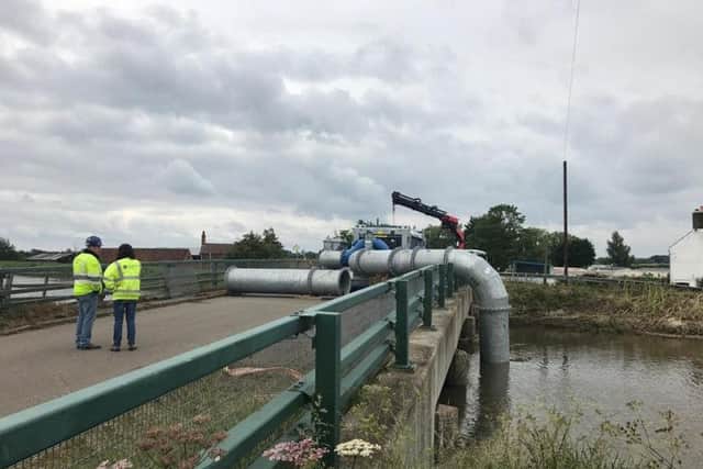 The LMBD station at Thorpe Culvert has been manned around the clock for the last seven days.