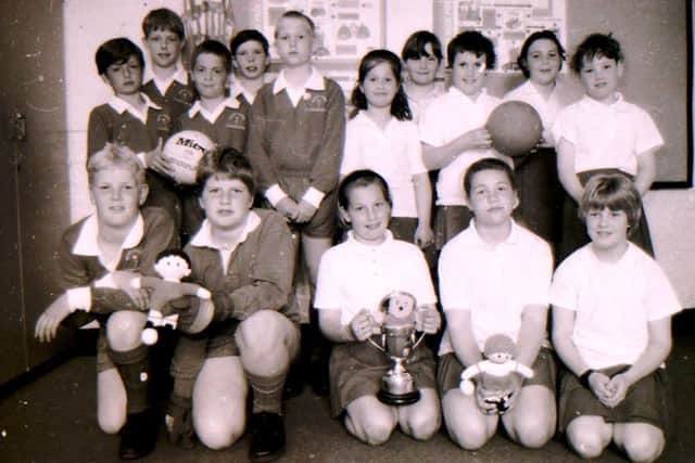 Walcott School football and skittle teams in 1994. EMN-190625-152630001