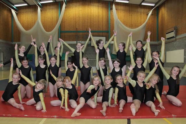 Members of Skegness Gymnastics Club 10 years ago.