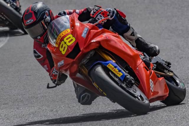 Mikey Large-Taylor makes the most of a rare window of dry weather at a difficult Brands Hatch meeting EMN-190619-164513002