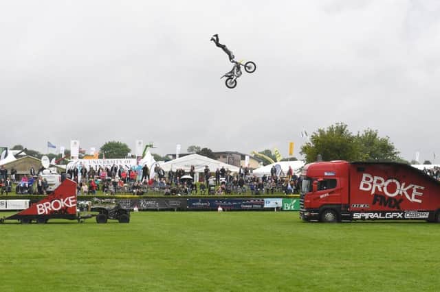 A motorcycle display team wowed crowds at Lincolnshire Show. EMN-190620-091311001