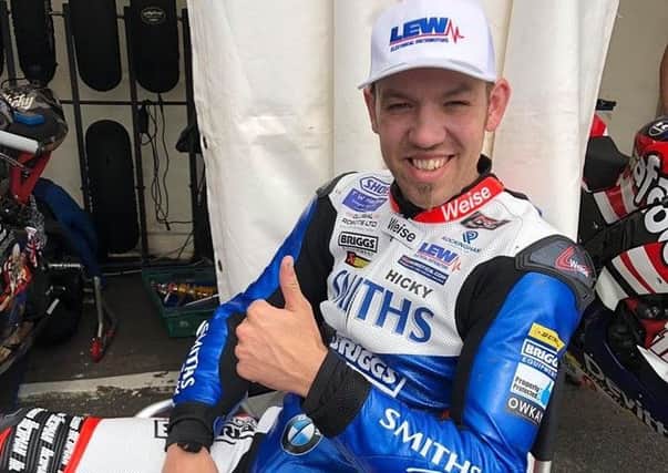 Peter Hickman gives his track prospects the thumbs up EMN-190624-165627002