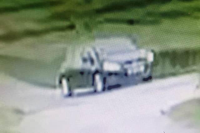 Caught on CCTV - this car is believed to be the one which hit Sky and then drove off. EMN-190625-112437001