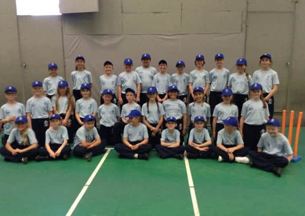 The Kirkby La Thorpe School pupils who took part in the ICC Men's Cricket World Cup. EMN-190207-105327001