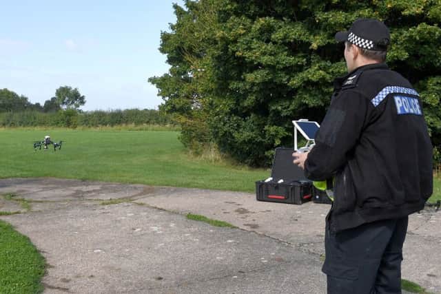 A Lincolnshire Police drone operator. EMN-190625-163131001