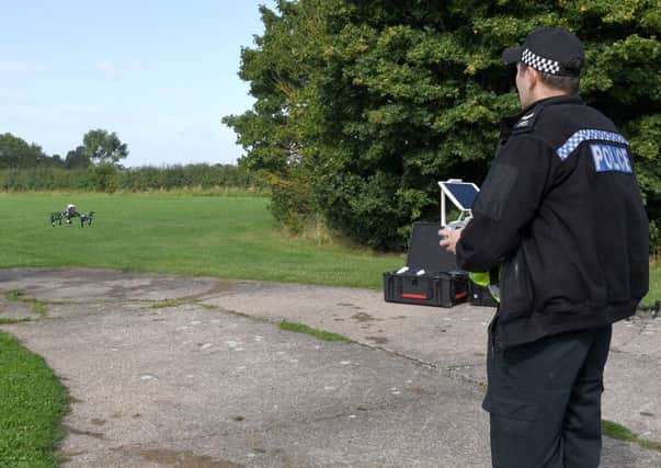 A Lincolnshire Police drone operator. EMN-190625-163131001