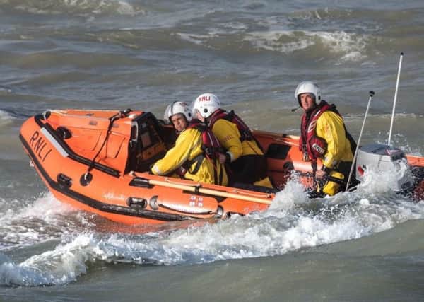 RNLI lifeboat during a rescue mission (stock image).