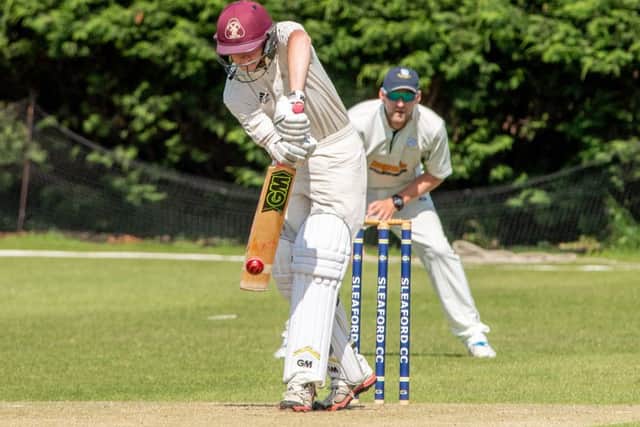 George Gregory in bat for Alford at Sleaford. Photo: John Aron.