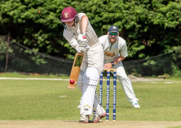 George Gregory in bat for Alford at Sleaford. Photo: John Aron.