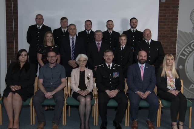 Award winners at the ceremony at police headquarters. EMN-190107-174006001