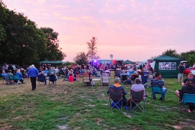 A snapshot of Anderby Rocks music festival at sunset last year.