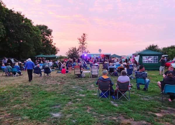 A snapshot of Anderby Rocks music festival at sunset last year.