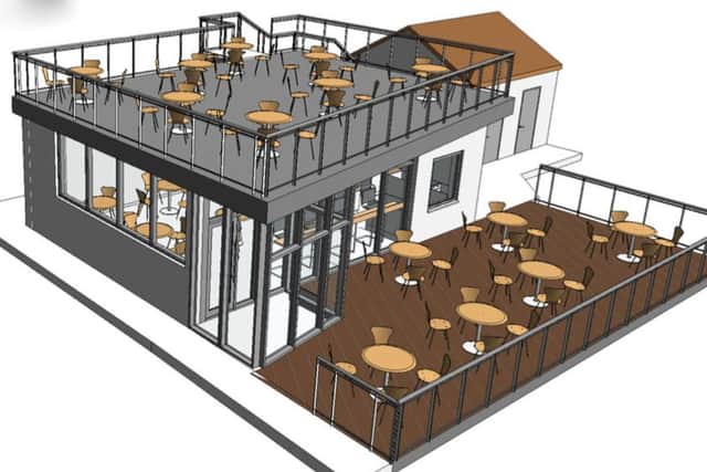 One of the illustrations for the proposed visitor centre in Huttoft.