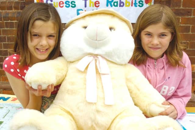 Jessica Pearson, 10, left and Jordanna Bruton, 10, at Sibsey Free Schools annual summer fair of 2009.