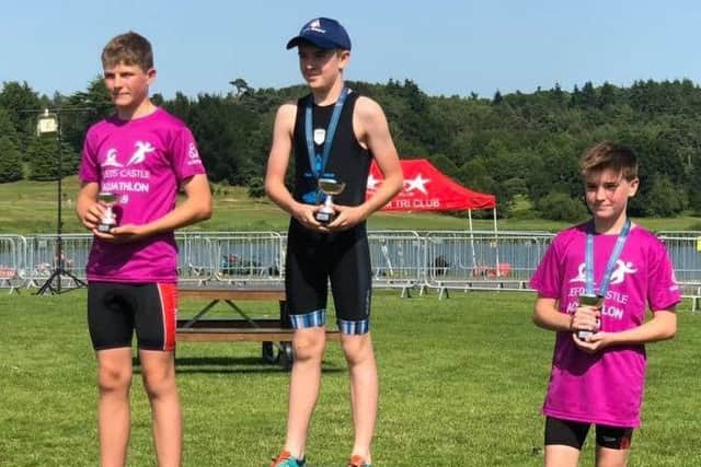 Connor Nutley tops the podium at Leeds Castle in Kent EMN-190407-115528002
