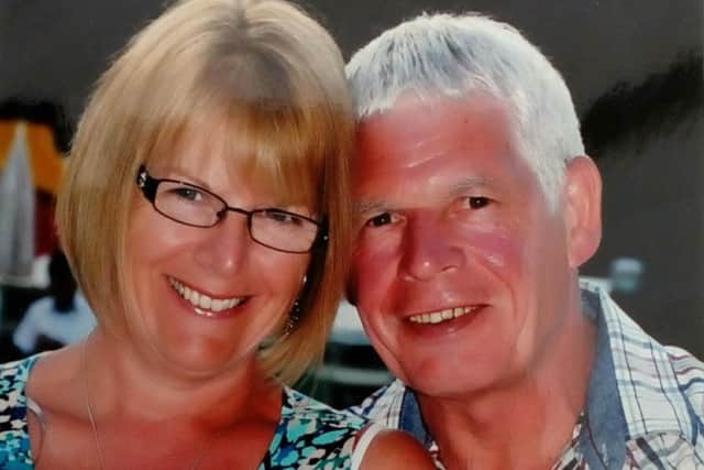 Kim Hopper with her husband Chris