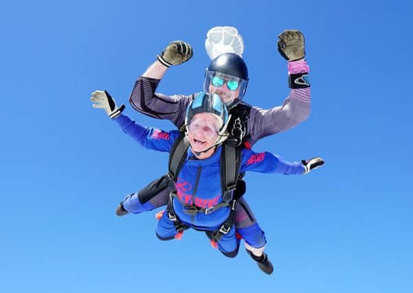 Mary Clover did her skydive at the end of June 2019.