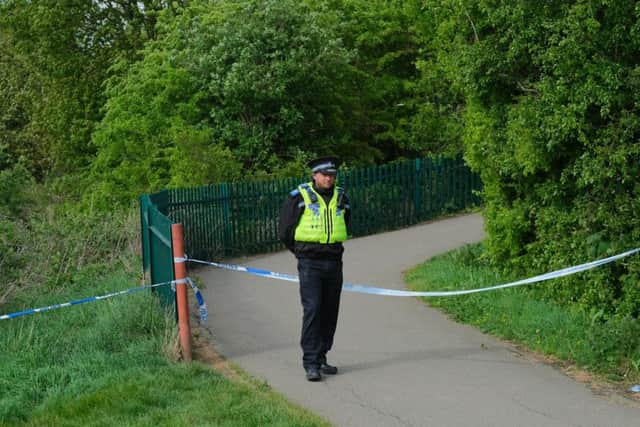 Police at the scene in New Waltham in late April 2019. (Credit: Grimsby News And Pictures Facebook page)