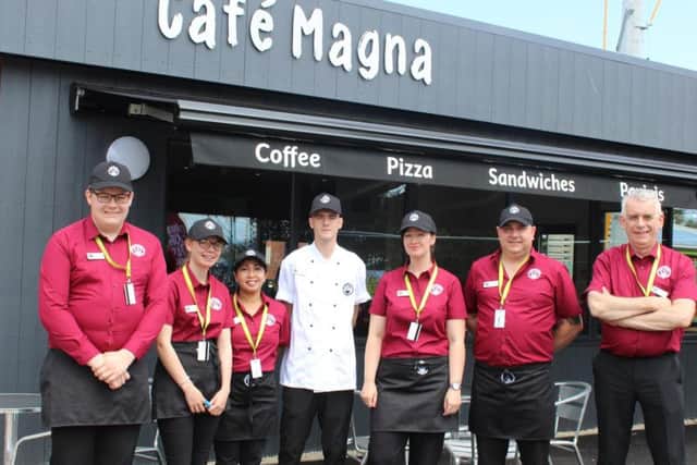 Up to 15 jobs have been created by the opening of Cafe Magna in Skegness.