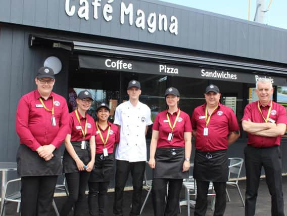 Up to 15 jobs have been created by the opening of Cafe Magna in Skegness.