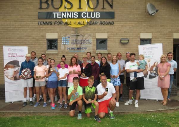 The Boston Tennis Club championships winners.