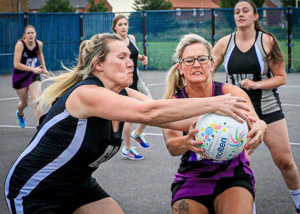 Boston Netball League action from July 4. Photo: David Dales.