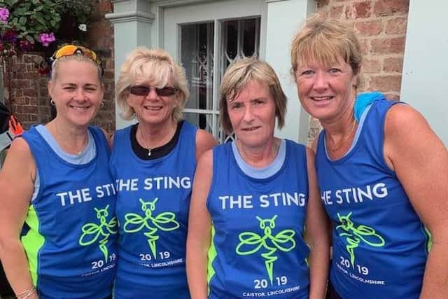 Andrea Mettam, Debbie Jinks, Elaine Wilson and Sharon Margarson at the Sting in the Tail 10k EMN-191107-114357002