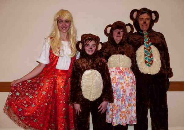 Some of the cast of last year's pantomime - Goldilocks and the Three Bears EMN-191207-075445001