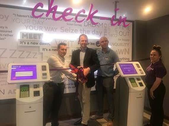 MP Matt Warman officially opens the Premier Inn.