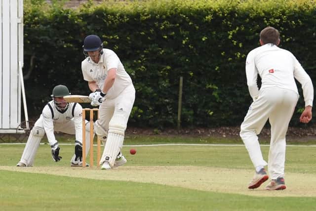 Woodhall Spa v Bracebridge Heath. Matthew Sargeant batting for Woodhall