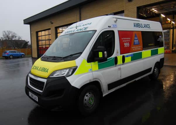 One of the Urgent Care Ambulances praised by the CQC report. EMN-190716-170441001