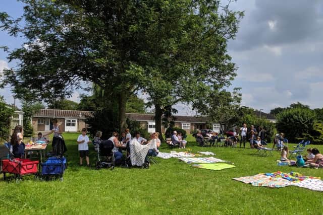 A scene from the picnic organised by pupils of Brown's CofE Primary School.